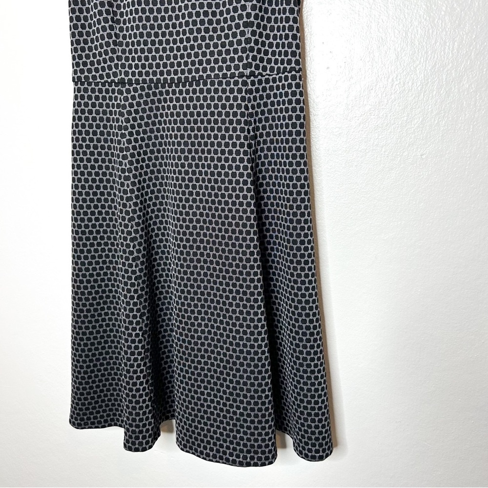 Theory Trekana Circuit Knit Dress Sleeveless Mini‎ Dress Grey Black 2 - Picture 4 of 7